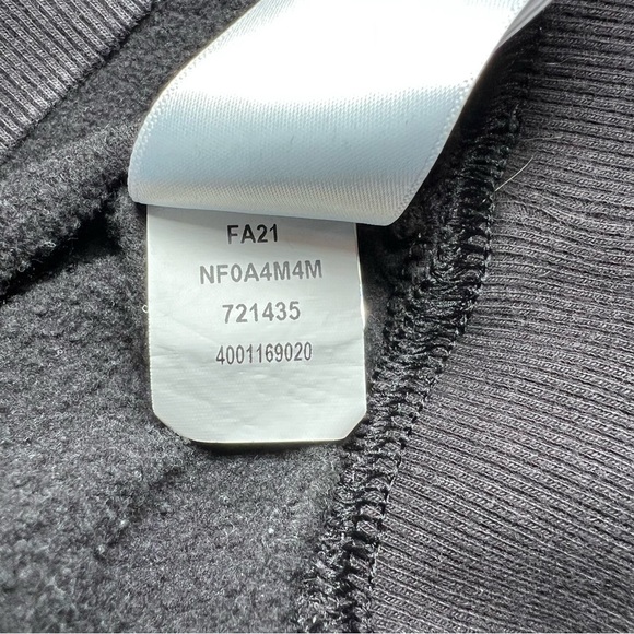 The North Face Black Pullover Hoodie Sweatshirt White Print Womens Small - Picture 6 of 7